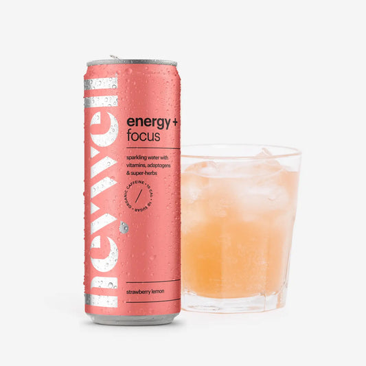 Sparkling Strawberry Lemon Water - Energy + Focus